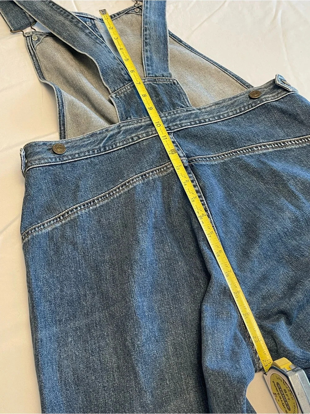 Anthro Citizens Of Humanity Faye Overalls Comeback Wash Button-Front Wide Leg